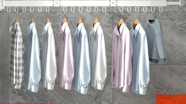 Wall Mounted Clothes Rack With Retractable 3-Tier Bar And Space-Saving Design For Drying Clothes Efficiently - Image 3