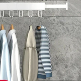 Wall Mounted Clothes Rack With Retractable 3-Tier Bar And Space-Saving Design For Drying Clothes Efficiently - Image 9