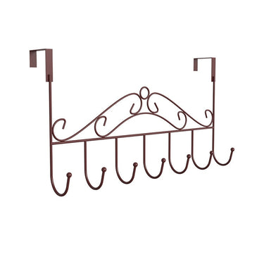 Wall Mounted Coat Rack with Streamlined Metal Frame and Hooks - Image 3