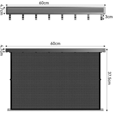 Wall Mounted Drying Rack Foldable Design With Mesh Surface And Hooks For Clothes And Shoes Storage - Image 3