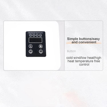 Wall Mounted Heater 2-In-1 Heated Clothes Airer And Room Heater With Remote Drying & Cooling - Image 11