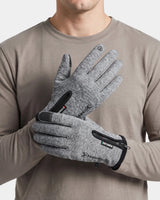 Water-Resistant Thermal Fishing Gloves With Touchscreen Fingertips And Zipped Wrist Closure For Warmth And Dexterity - Image 1