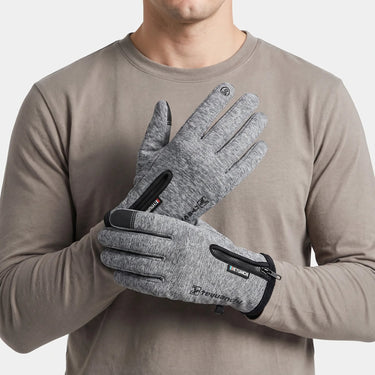 Water-Resistant Thermal Fishing Gloves With Touchscreen Fingertips And Zipped Wrist Closure For Warmth And Dexterity - Image 1