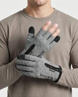 Water-Resistant Thermal Fishing Gloves With Touchscreen Fingertips And Zipped Wrist Closure For Warmth And Dexterity - Image 2