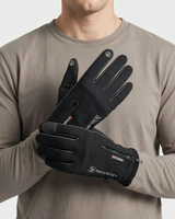 Water-Resistant Thermal Fishing Gloves With Touchscreen Fingertips And Zipped Wrist Closure For Warmth And Dexterity - Image 3