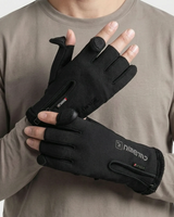 Water-Resistant Thermal Fishing Gloves With Touchscreen Fingertips And Zipped Wrist Closure For Warmth And Dexterity - Image 4