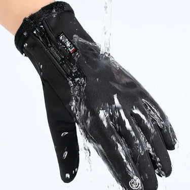 Water-Resistant Thermal Fishing Gloves With Touchscreen Fingertips And Zipped Wrist Closure For Warmth And Dexterity - Image 7