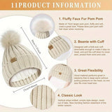 Winter Set with Comfortable Knit Fabric and Touchscreen Gloves - Image 8