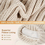 Winter Set with Comfortable Knit Fabric and Touchscreen Gloves - Image 4