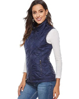 Women Heated Vest USB Rechargeable Electric Slim Fit Quilted High Stand Collar - Image 2