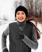 Women Heated Vest With Diamond Quilted Slim Fit And USB Rechargeable Design - Image 4