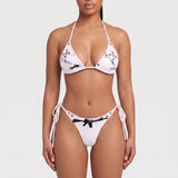 Women's Bikini Set Adjustable Two-Piece Triangle Tie-Side - hero