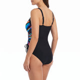Women's One Piece Swimsuit Flattering Monokini V-Neck - angle