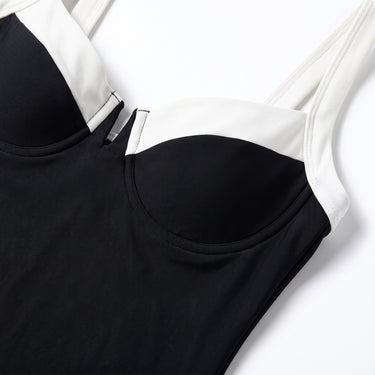 Women's One Piece Swimsuit Supportive Monokini V-Neck - detail