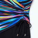 Women's One Piece Swimsuit Flattering Monokini V-Neck - detail