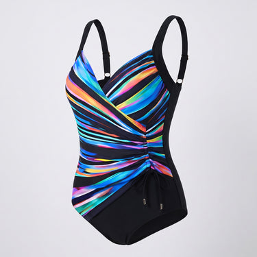 Women's One Piece Swimsuit Flattering Monokini V-Neck - hero