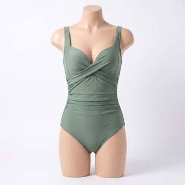 Women's One Piece Swimsuit Flattering Monokini Ruched - studio