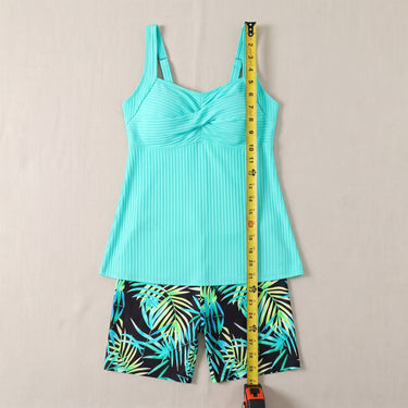 Women's Tankini Set Flattering Two Piece Twist-Front - scale