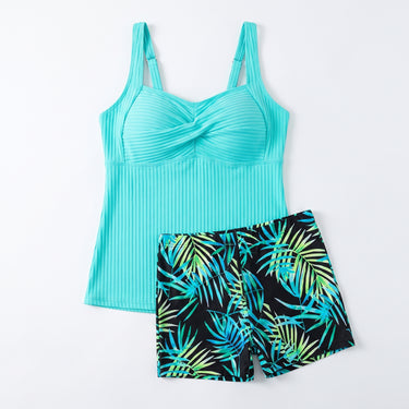 Women's Tankini Set Flattering Two Piece Twist-Front - studio