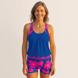 Women's Tankini Swimsuit Relaxed Set Floral-Print - hero