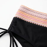 Women's Two Piece Swimsuit Adjustable Bikini Drawstring-Side - detail