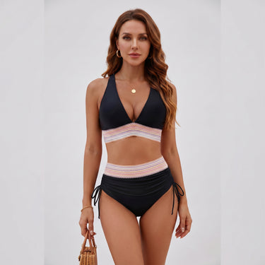 Women's Two Piece Swimsuit Adjustable Bikini Drawstring-Side - hero