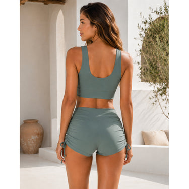 Women's Bikini Set Adjustable Swim Shorts Ruched - Image 3