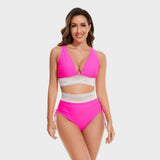 Women's Bikini Set Flattering High-Waist Two-Piece V-Neck - Image 11