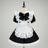 Women's Halloween Costume Dress French Maid With Apron And Puff Sleeves For Plus Size Party Charming Design - Image 10