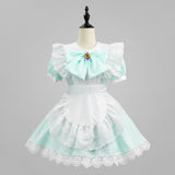 Women's Halloween Costume Dress French Maid With Apron And Puff Sleeves For Plus Size Party Charming Design - Image 4