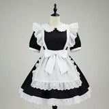 Women's Halloween Costume Dress French Maid With Apron And Puff Sleeves For Plus Size Party Charming Design - Image 9