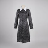 Women's Halloween Costume Gothic Schoolgirl Dress With White Collar And Long Sleeves Iconic Aesthetic - Image 3