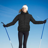 Women's Heated Jacket Electric Puffer Coat With Chest Power Control And Built-In Heating Elements - Image 2