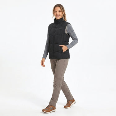 Women's Heated Vest With USB Rechargeable Battery Powered Puffer Stand Collar And Heat-Reflective Lining - Image 2