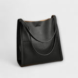 Women's Structured Handbag with Clean Lines and Reinforced Base