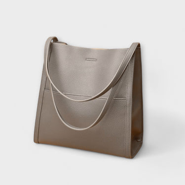Women's Structured Handbag with Clean Lines and Reinforced Base