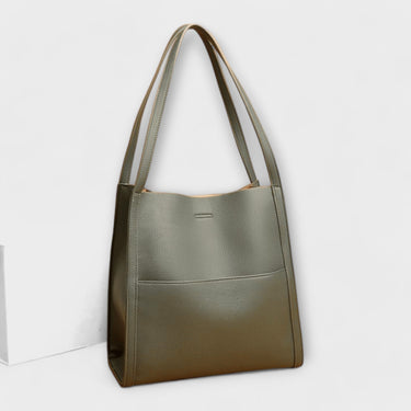 Women's Structured Handbag with Clean Lines and Reinforced Base