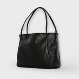 Women's Structured Handbag with Top Handle and Detachable Strap