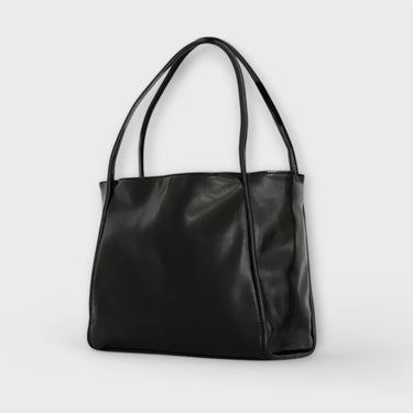 Women's Structured Handbag with Top Handle and Detachable Strap