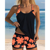 Women's Tankini Set Adjustable Two-Piece Floral-Print - Image 4