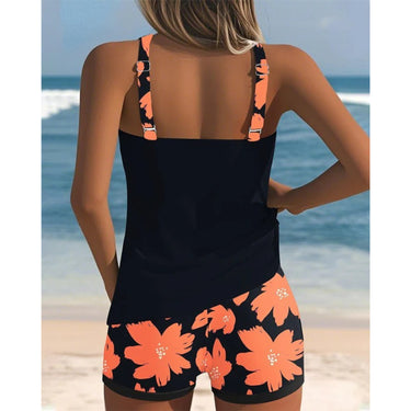 Women's Tankini Set Adjustable Two-Piece Floral-Print - Image 5