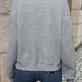 Women's Textured Zip Up Lightweight Bomber Jacket