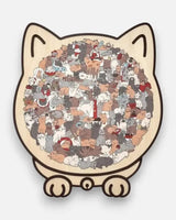 Wooden Cat Puzzle 135-Piece Adult Jigsaw In Gentle Morandi Hues - Image 7