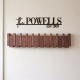 Wooden Coat Rack with Streamlined Wall-Mounted Design and Angled Hooks - Image 1