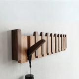 Wooden Coat Rack with Streamlined Wall-Mounted Design and Angled Hooks - Image 10