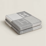 Wool Cashmere Blanket Checkered Woven Throw Letter - Image 2