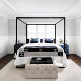 Wool Cashmere Blanket Checkered Woven Throw Letter - Image 5
