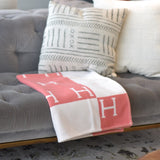 Wool Cashmere Blanket Checkered Woven Throw Letter - Image 9